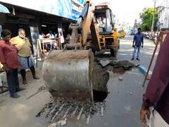 மயிலாடுதுறையில் அவ்வப்போது உள்வாங்கும் சாலைகள் - தீர்வுக்காக காத்திருக்கும் பொதுமக்கள்