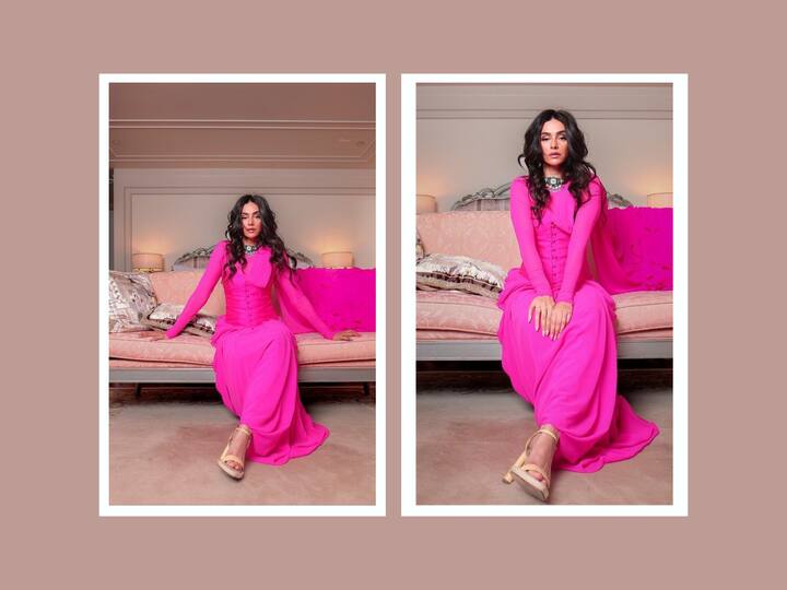 Shibani Akhtar has always been a fashionista and recently she painted Instagram pink in a stunning outfit from the House Of Masaba. Here are the pictures.