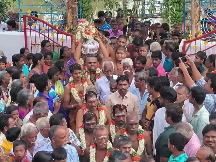 குளித்தலை அருகே தண்ணீர் பள்ளி முருக பெருமாள் கோவில் குடமுழுக்க விழா