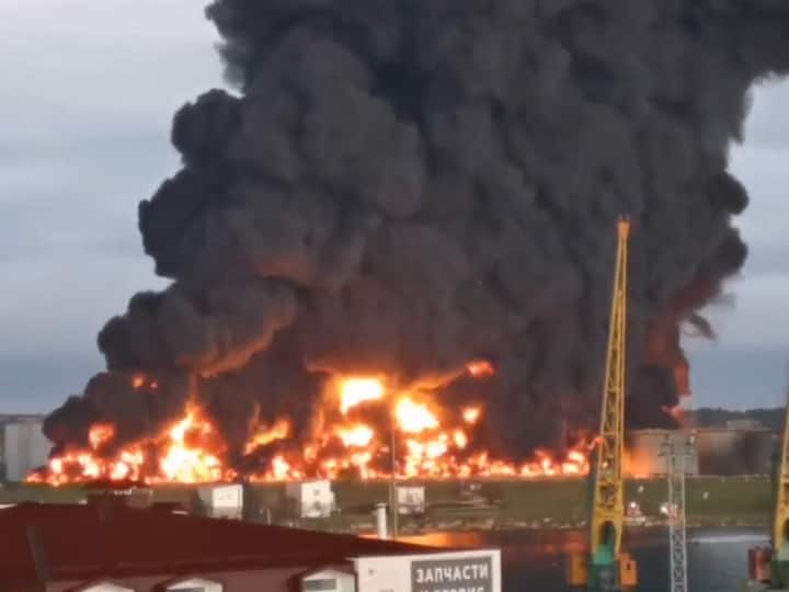 Ukraine’s counterattack on Russia!  Drone attack on oil terminal in Crimea, huge fire broke out