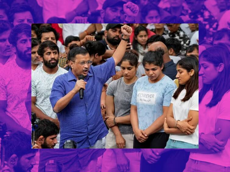 Delhi Wrestlers Protest cm arvind kejriwal sharp attack on pm modi over at Jantar Mantar Delhi Wrestlers Protest: मोदींनी गरीबांच्या मुलांना शिकवणाऱ्याला तुरुंगात टाकले अन् महिला खेळाडूंचे शोषण करणाऱ्याला मिठी मारली? सीएम अरविंद केजरीवालांचा हल्लाबोल