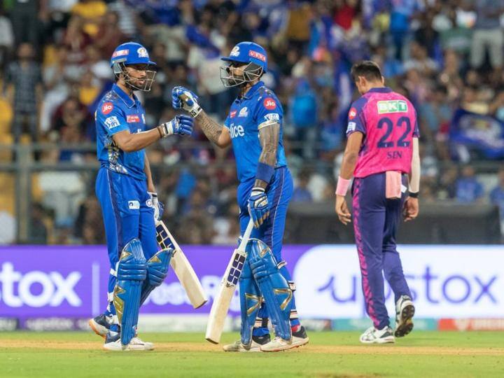 MI Vs RR: Mumbai Indians Won By Six Wickets Against Rajasthan Royals in IPL 1000th Match MI Vs RR: 1000వ మ్యాచ్‌లో ముంబై విక్టరీ - మూడు సిక్సర్లతో గెలిపించిన టిమ్ డేవిడ్!