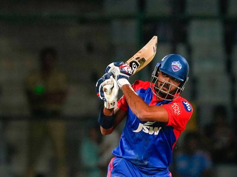 Hyderabad : DC batsman Axar Patel plays a shot during the IPL 2023 match between Delhi Capitals and Sunrisers Hyderabad, at  Rajiv Gandhi International Cricket Stadium, in Hyderabad, on Monday, April 24, 2023. (Photo: Suresh Kumar/IANS) IPL 2023: Can Think About Sending Him Earlier, DC Skipper David Warner On Axar Patel