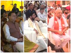 Amit Shah, CM Yogi Adityanath And Other Leaders Listen To PM Modi's 100th 'Mann Ki Baat' — IN PICS
