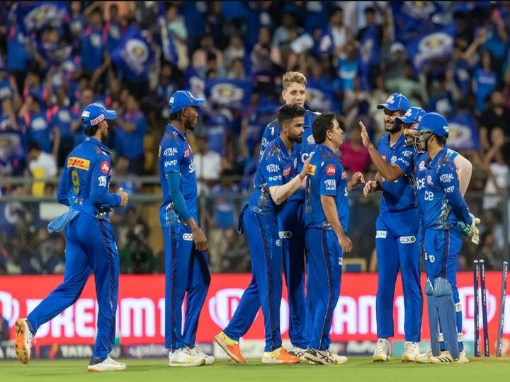 IPL 2023 MI won the match by 6 wickets against RR in match 42 wankhede Stadium Mumbai Indians Rajasthan Royals MI vs RR, Match Highlights: Suryakumar Yadav, Tim David Help Mumbai Pull Off Record Chase At Wankhede In 1000th IPL Game