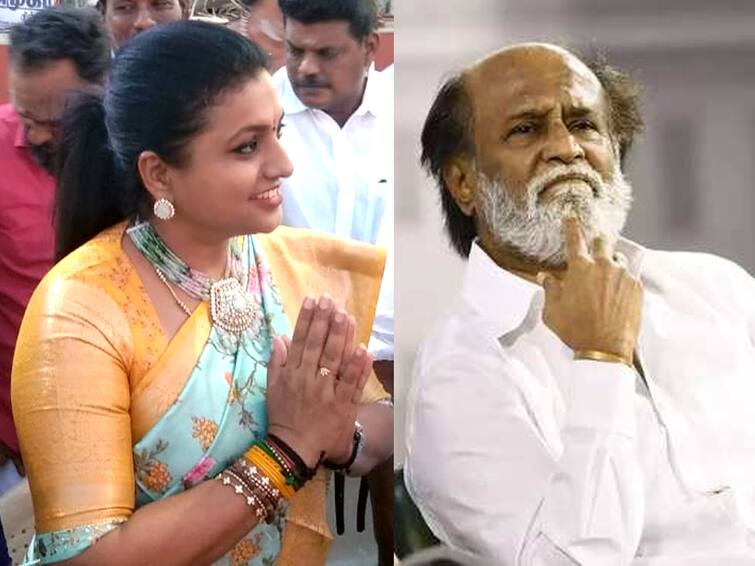 It would be good if Rajini gave a statement about Chandrababu Naidu - minister Roja Roja - Rajinikanth : சந்திரபாபு நாயுடு குறித்து ரஜினி பேசியது தொடர்பாக அறிக்கை கொடுத்தால் நன்றாக இருக்கும் - ரோஜா