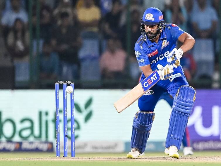 rohit sharma 1st time in ipl dismissed for 5 consecutive single figure scores in ipl mi vs rcb mumbai indians ipl 2023 live marathi news Rohit Sharma : रोहित शर्माच्या नावे नकोसा विक्रम, आयपीएलच्या इतिहासात अशी लाजिरवाणी कामगिरी