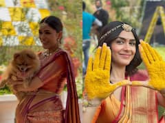 Mrunal thakur : இளம்பிறையினை இதழ் இடையினில் யார் சூட்டினார்? சீதா ராமம் நடிகை மிருணாள் தாக்கூரின் புது க்ளிக்ஸ்!