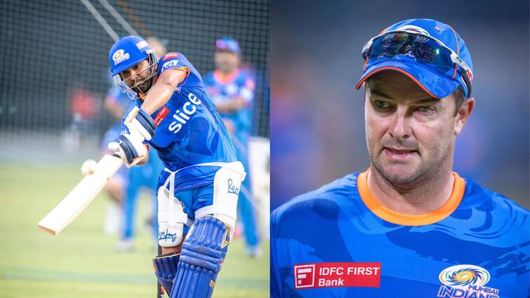 IPL 2023: Mumbai Indians captain Rohit Sharma is in form claims Mark Boucher despite criticism IPL 2023: ছন্দেই আছেন রোহিত, সমালোচনা সত্ত্বেও মুম্বই অধিনায়কের ফর্ম নিয়ে চিন্তিত নন বাউচার