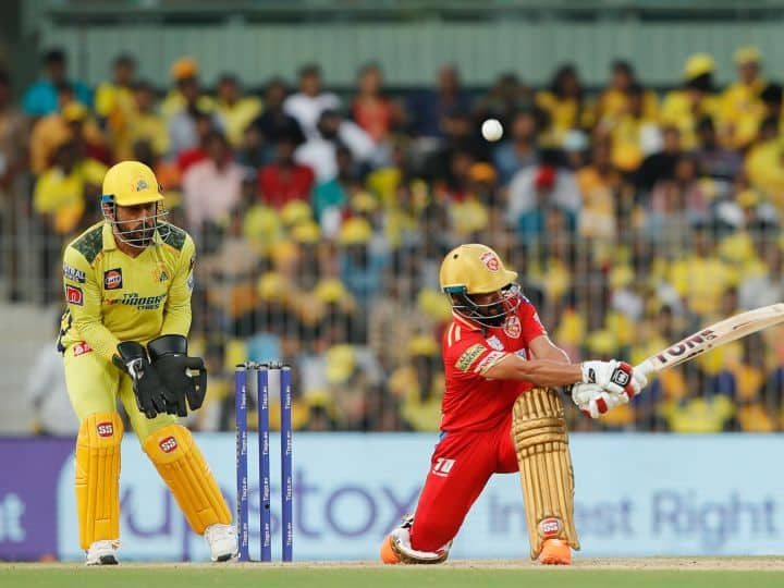 IPL 2023 PBKS won the match by 04 wickets against CSK in Match 41 at MA Chidambaram Stadium CSK vs PBKS : थरारक! अखेरच्या चेंडूवर पंजाबचा विजय, चेन्नईचा चार विकेटने पराभव