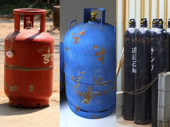 Know which color cylinder contains which gas interesting facts लाल रंग के सिलेंडर में तो LPG होती है... फिर नीले, काले और सफेद रंग वाले में कौन-सी गैस होती है?