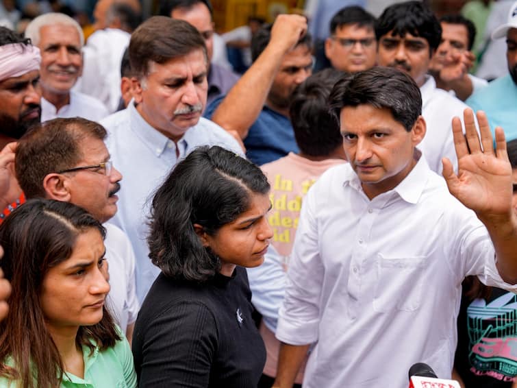 Wrestlers Protest Jantar Mantar Delhi Congress Deepender Hooda On Conspiracy Charges By WFI Chief Brij Bhushan Singh