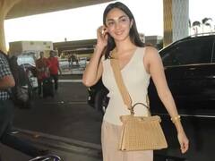Kiara Advani Spotteds: નો મેકઅપ લૂકમાં એરપોર્ટ પર સ્પોટ થઇ કિયારા આડવાણી, આ અંદાજમાં આપ્યાં પોઝ, જુઓ તસવીરો