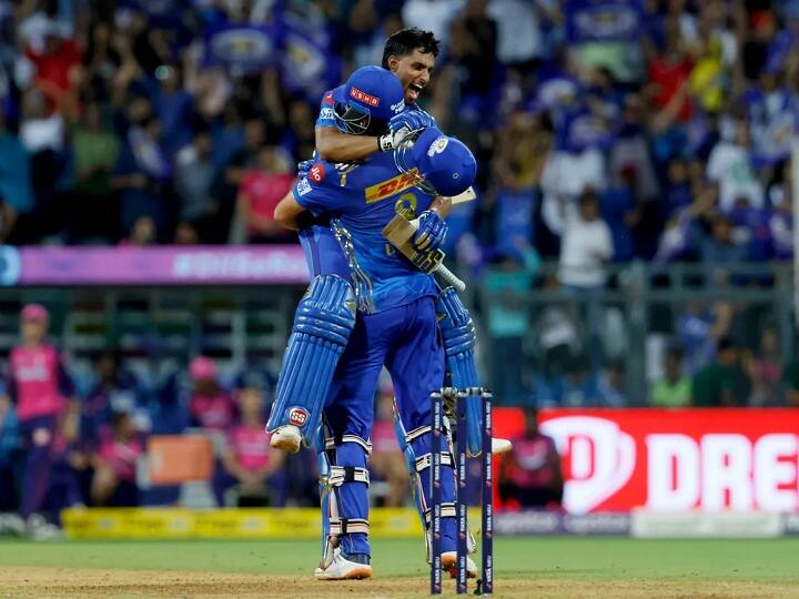MI vs RR: IPL का चौथा सबसे बड़ा सफल रन चेज़, वानखेड़े में पहली बार 200+ स्कोर का पीछा करते हुए मिली सफलता MI vs RR Highest successful IPL chase at Wankhede top successful run chases in the IPL Records MI vs RR: IPL का चौथा सबसे बड़ा सफल रन चेज़, वानखेड़े में पहली बार 200+ स्कोर का पीछा करते हुए मिली सफलता