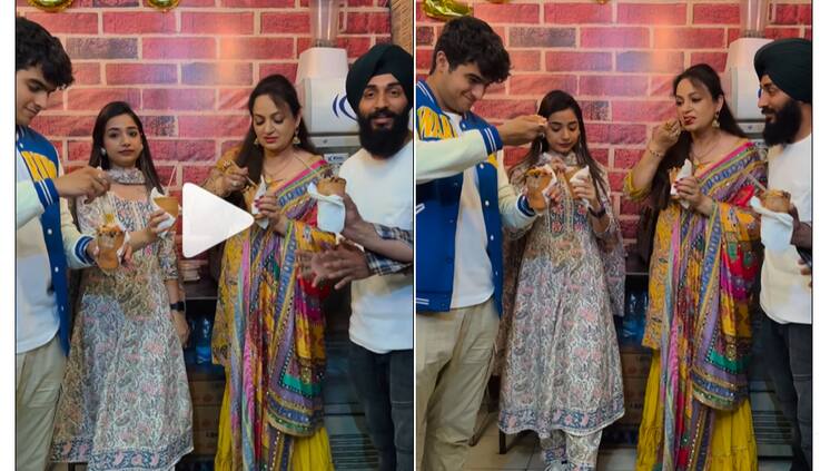 Punjabi Actress Upasana Singh reached Jalandhar and tasted the taste of Kulhad Pizza   Jalandhar Kulhad Pizza Couple: ਅਦਾਕਾਰਾ ਉਪਾਸਨਾ ਸਿੰਘ ਨੇ ਜਲੰਧਰ ਪਹੁੰਚ ਚੱਖਿਆ ਕੁੱਲ੍ਹੜ ਪੀਜ਼ੇ ਦਾ ਸੁਵਾਦ, ਫੈਨਜ਼ ਬੋਲੇ-ਸਾਨੂੰ ਵੀ...