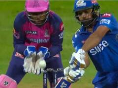 'Did Samson Dislodge The Bails?' Debate On Twitter Over Rohit Sharma's Dismissal In MI Vs RR Clash