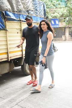 Karishma Tanna With Husband Varun Bangera Clicked In Bandra. See Pics