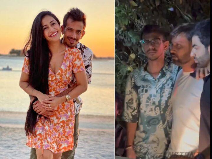 Yuzvendra Chahal viral drunk video trolled due to wife Dhanashree Verma नशे जैसी हालत में दिखे युजवेंद्र चहल! जमकर हुए ट्रोल, यूजर्स बोले- 'धनश्री छोड़ गई क्या'