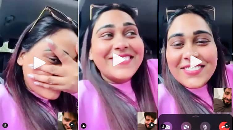 Punjabi Singer Afsana Khan misses her husband Saajz while sitting in Canada shared the video and expressed her love Afsana Khan: ਅਫਸਾਨਾ ਖਾਨ ਕੈਨੇਡਾ ਬੈਠੀ ਪਤੀ ਸਾਜ਼ ਨੂੰ ਕਰ ਰਹੀ Miss, ਵੀਡੀਓ ਤੇ ਦੋਖੇ ਇਸ਼ਾਰਿਆਂ ਰਾਹੀਂ ਕੀਤੀ ਰੋਮਾਂਟਿਕ ਗੱਲ... 