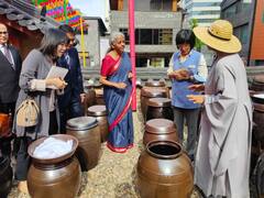 IN PICS | Nirmala Sitharaman In South Korea To Attend ADB Annual Meeting