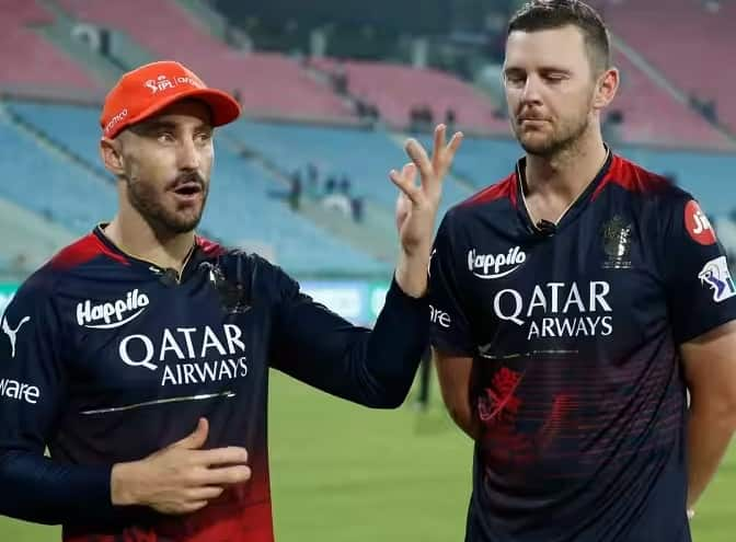 IPL 2023: Batting first was important, says Faf du Plessis after RCB's 18-run win vs LSG in Lucknow RCB vs LSG: 'અહી પ્રથમ બેટિંગ કરવી ખૂબ મહત્વપૂર્ણ સાબિત થયુ', લખનઉની મુશ્કેલ પિચ અંગે શું કહ્યું ડુ પ્લેસિસે?