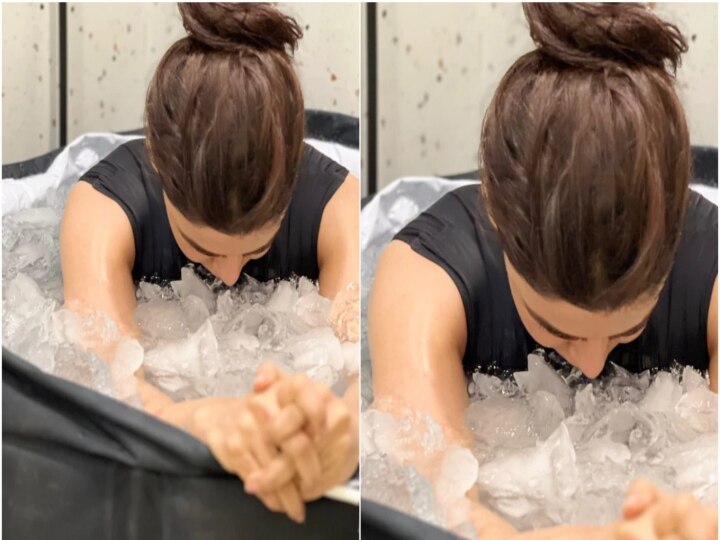 Samantha Ice Bath: ஐஸ் டப்பில் மூழ்கி சமந்தா அனுபவித்த டார்ச்சர்..! ரசிகர்கள் ஷாக்..! 