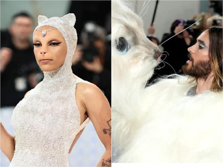 Met Gala 2023: Doja Cat And Jared Leto Pay Tribute To Karl Lagerfeld Cat Choupette Doja Cat And Jared Leto Are The Cats At Met Gala 2023