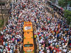 Karnataka Poll Campaigning Reaches Fever Pitch As PM Modi, Amit Shah & Rahul Gandhi Hold Mega Rallies. In Pics