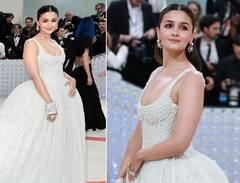 Met Gala: Met Gala માં આલિયા ભટ્ટે વ્હાઇટ ગાઉનમાં બતાવી અદાઓ