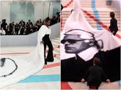 मेट गाला इवेंट 2023 में ऐसी ड्रेस पहनकर पहुंचे जेरेमी पोप, संभालने में लगे पांच लोग