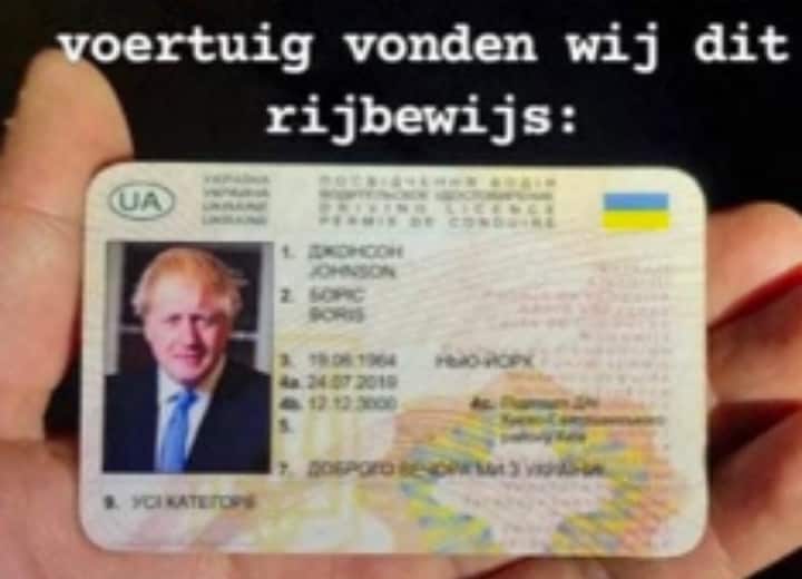 Drunk ‘Boris Johnson’ arrested by Dutch police in Netherlands