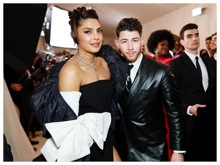 Priyanka Chopra Jonas and her husband Nick Jonas, opted for black and white for their Met Gala 2023 appearance.