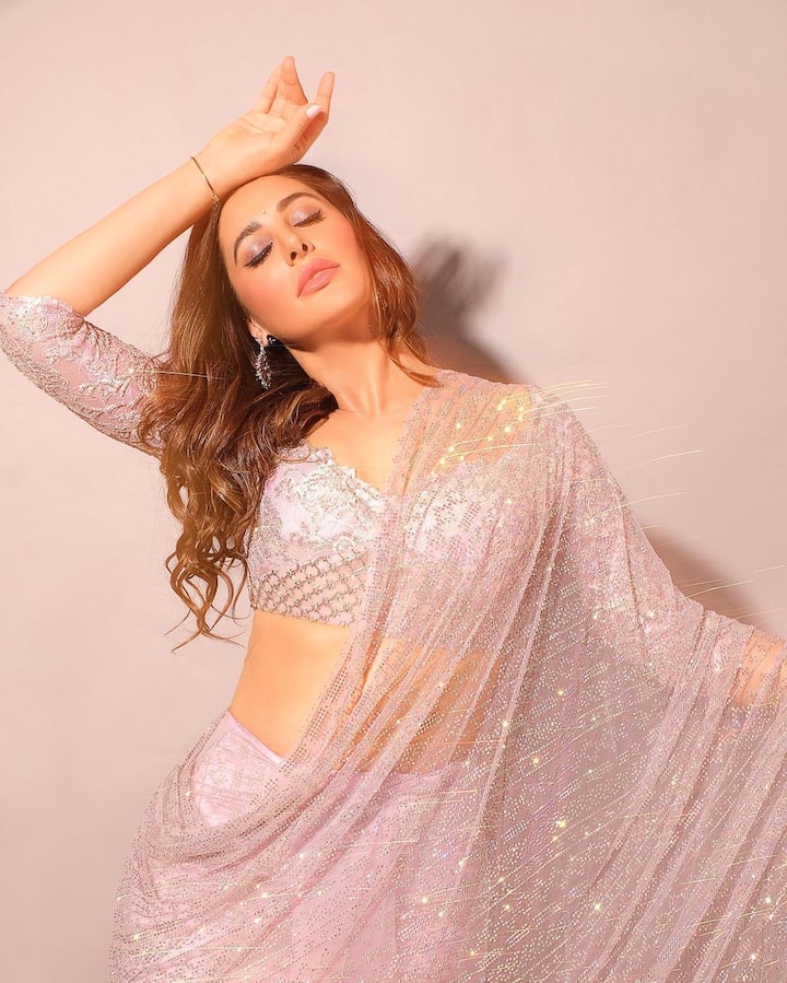 Her outfit was from the shelves of designer Monisha Jaising. (Image Source: Instagram/Nargis Fakhri)