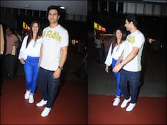 Photos: पति विवेक दहिया का हाथ थामे स्पॉट हुईं दिव्यांका त्रिपाठी, कैजुअल लुक में देखिए कपल की खूबसूरत फोटोज़