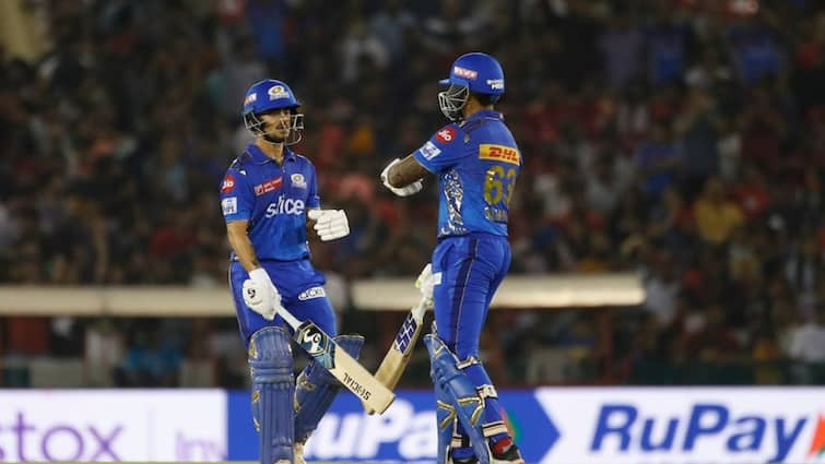 IPL 2023: MI won the match by 6 wickets against PBKS in Match 46 at PCA Stadium PBKS vs MI, Match Highlights: লিভিংস্টোন-জীতেশের জবাবে ঈশান-সূর্যর সেঞ্চুরি পার্টনারশিপ, পাঞ্জাবকে হারাল ৬ উইকেটে মুম্বই