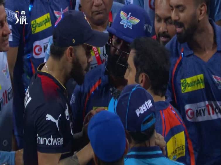 lsg vs rcb: Eyewitness Reveals What Virat Kohli And Gautam Gambhir Said ground Kohli vs Gambhir: எதுக்குய்யா இப்படி சண்டை போட்டீங்க..? கோலி-காம்பீர் பேசிகொண்டது என்ன? வெளியான தகவல்..!