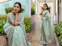 Samyuktha: చీర‌లో సంయుక్త సోయ‌గాలు