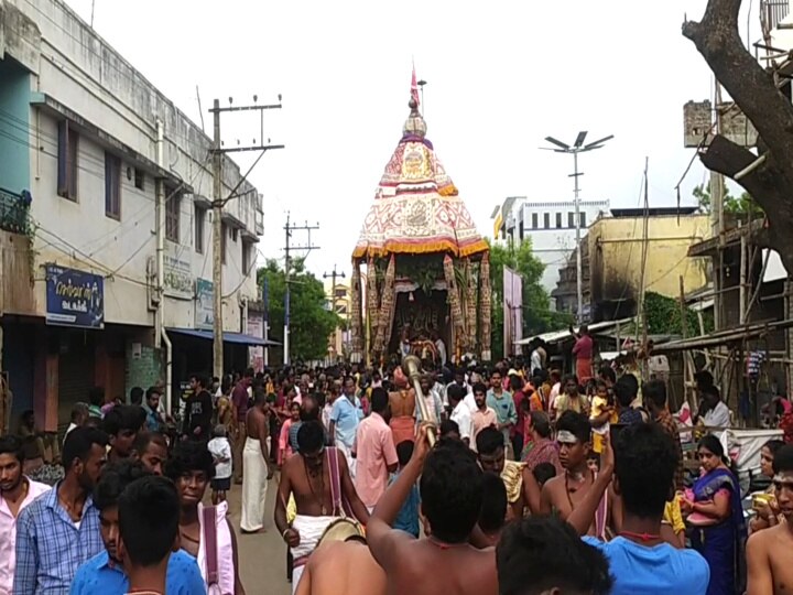 130 ஆண்டுகளுக்கு பின்னர் நடந்த உக்தவேதீஸ்வரர் சுவாமி கோயில் சித்திரை பெருவிழா திருத்தேரோட்டம்