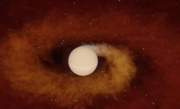 দেখা গিয়েছে, সূর্য এবং বুধের মধ্যে যে দূরত্ব, তার চেয়েও কম দূরত্বে একটি গ্রহ ওই নক্ষত্রটিকে প্রদক্ষিণ করছিল। কিন্তু ক্রমে ফুলেফেঁপে উঠছিল নক্ষত্রটি। রক্তবর্ণ হয়ে উঠছিল। তাতে চক্কর কাটতে থাকা গ্রহের সঙ্গে  দূরত্ব কমছিল ক্রমশই।