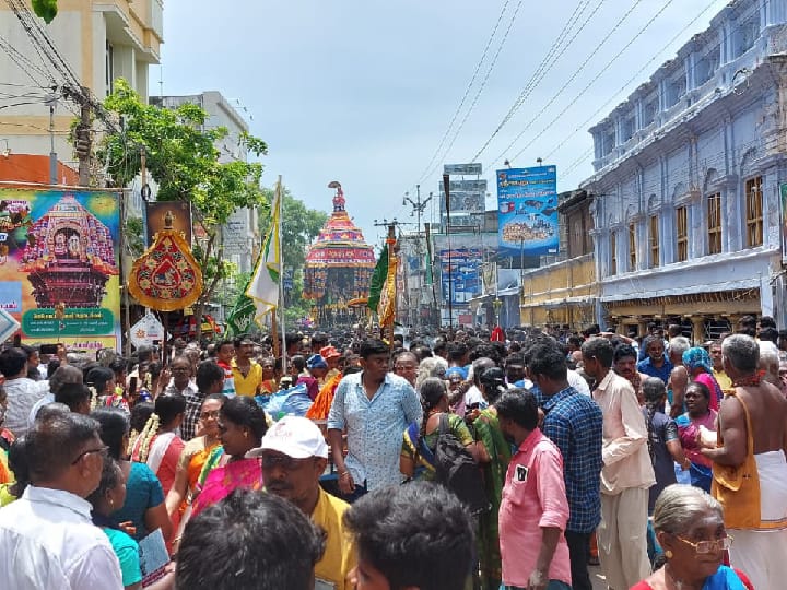 தூத்துக்குடி சிவன் கோவில் சித்திரை தேரோட்டம் - ஆயிரக்கணக்கான பக்தர்கள் பங்கேற்பு