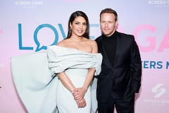 Priyanka Chopra Attends Love Again Premiere With Nick Jonas, Gets A Kiss From Co-Star Sam Heughan