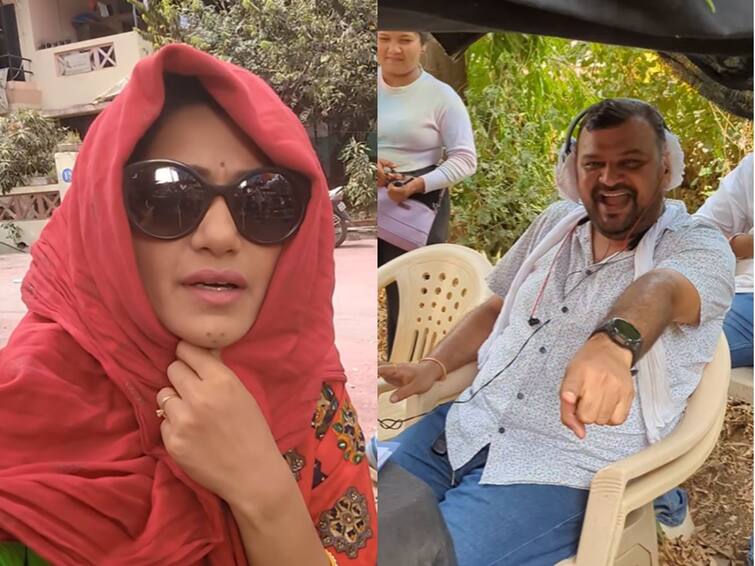 urmila kothare Tuzech Mi Geet Gaat Aahe marathi serial shooting during summer share video on social media Tuzech Mi Geet Gaat Aahe:  उर्मिला कोठारेनं 'तुझेच मी गीत गात आहे' मालिकेच्या शूटिंगदरम्यानचा व्हिडीओ केला शेअर; म्हणाली, 'ये नाइंसाफी हैं या....'