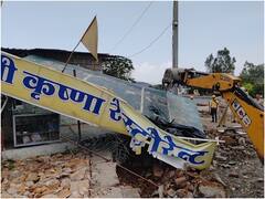 उदयपुर में माफिया के अवैध रेस्टोरेंट पर NHAI का बुलडोजर एक्शन, हाईवे की जमीन कब्जा कर किया था निर्माण