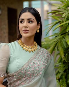 Samyuktha: చీర‌లో సంయుక్త సోయ‌గాలు