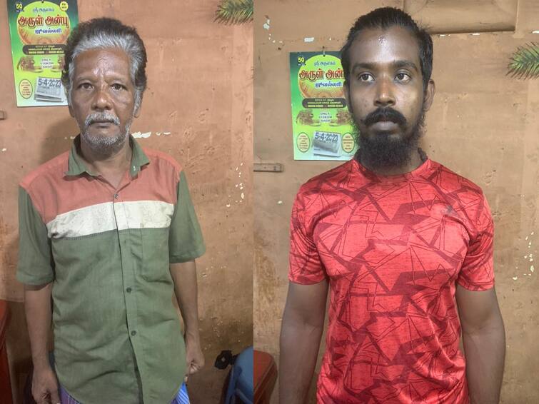 Thiruvarur news Aimpon idols worth crores of rupees hoarded in Nannilam - Father, son arrested TNN நன்னிலத்தில் பல கோடி ரூபாய் மதிப்புள்ள ஐம்பொன் சிலைகள் வீட்டில் பதுக்கல் - தந்தை, மகன் கைது