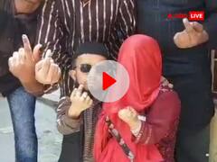 Watch: निकाय चुनाव में ढाई फीट के अजीम मंसूरी ने 3 फीट की पत्नी के साथ डाला वोट, बूथ पर देखने के लिए उमड़ी भीड़