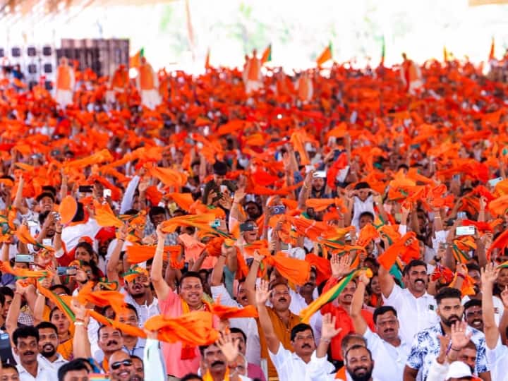 ABP News CVoter Survey On Karnataka Elections BJP Gain Edge by Turning Bajrang Dal Towards Bajrangbali Shocking Reactions ABP CVoter Survey: कर्नाटक में बजरंग दल को बजरंगबली की तरफ घुमाकर BJP ने बढ़त बना ली? सर्वे में आए हैरान करने वाले आंकड़े
