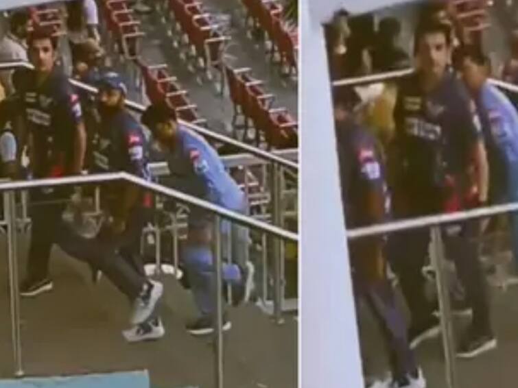 Watch Kohli Kohli chanted by the fans Gambhir stood and stared Viral video Watch: கோலி.. கோலி.. கோஷமிட்டு வம்பிழுத்த ரசிகர்கள்.. ரசிகர்களை முறைத்த கம்பீர்.. வைரலாகும் வீடியோ!