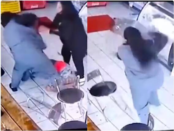 ਛੇੜਖਾਨੀ ਕਰ ਰਿਹਾ ਸੀ ਸ਼ਖਸ, ਗੁੱਸੇ 'ਚ ਔਰਤ ਨੇ ਇੰਨਾ ਕੁੱਟਿਆ ਕਿ ਹਾਲਤ ਹੋਈ ਖਰਾਬ, Video ਵੇਖ ਲੋਕਾਂ ਨੇ ਕੀਤੀ ਔਰਤ ਦੀ ਤਰੀਫ