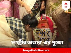 লক্ষ্মী প্রতিমা নয়, ধর্না মঞ্চে লক্ষ্মীর ভাণ্ডারের পুজো করল তৃণমূলের মহিলা ব্রিগেড